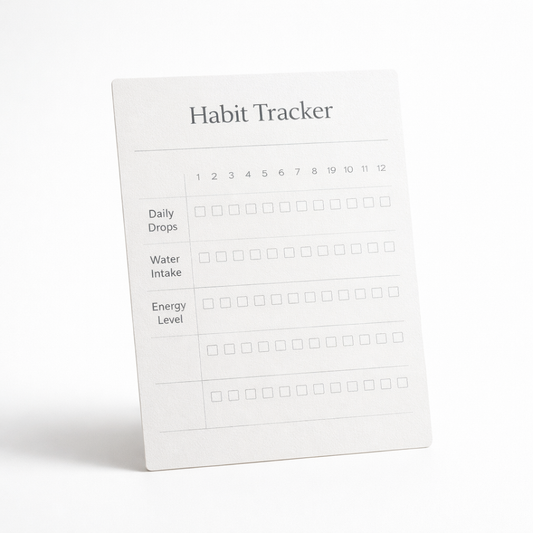 Blue Burn Daily Wellness Habit Tracker