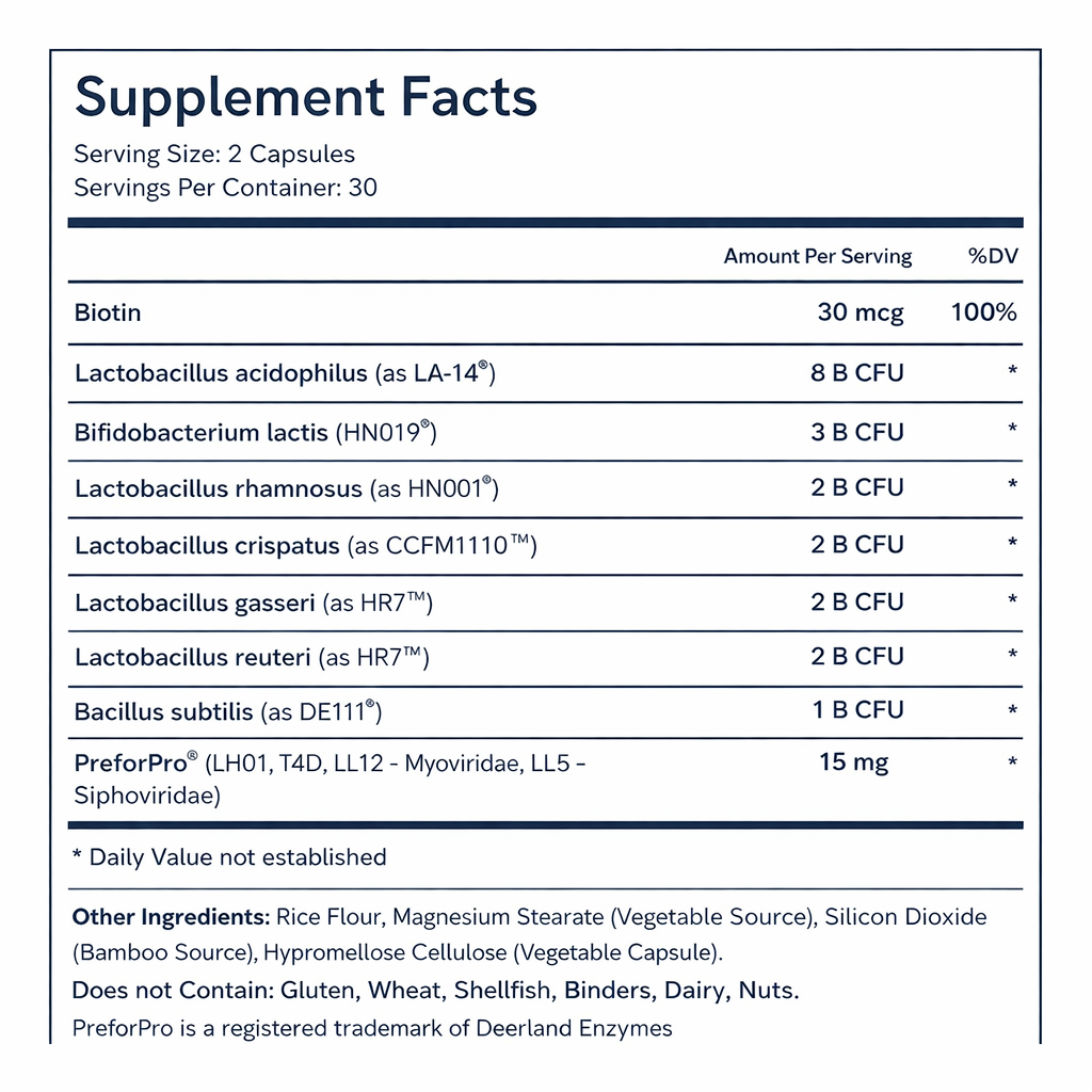 Vaginal Balance Prebiotic + Probiotic