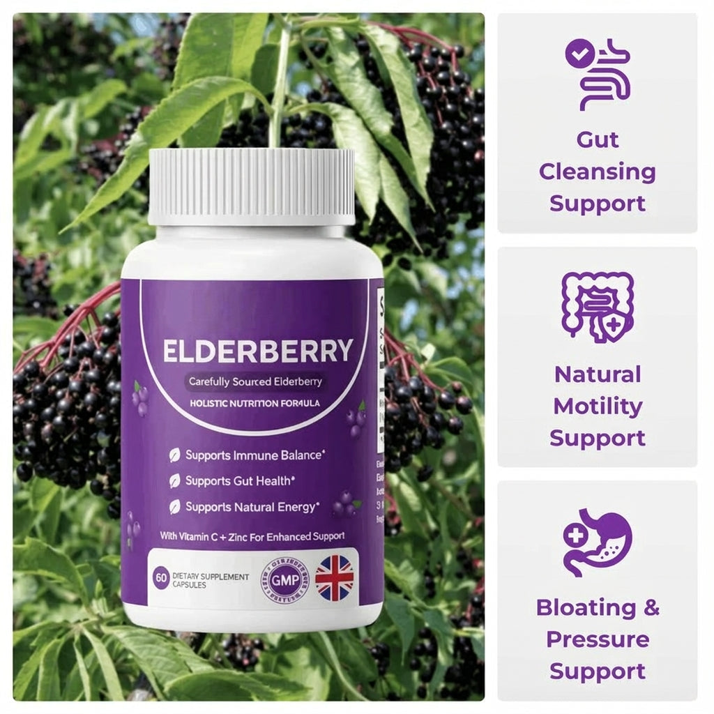 Gut Support Complex with Elderberry, Zinc & Vitamin C