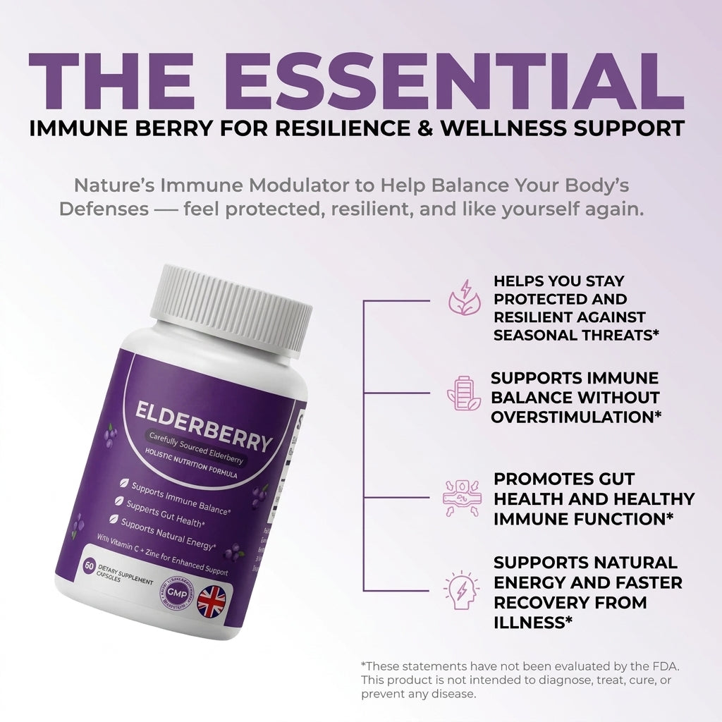 Gut Support Complex with Elderberry, Zinc & Vitamin C