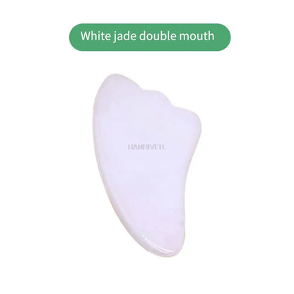 Natural Massage Gua Sha Jade Board Aventurine Powder Crystal Scraping Stone Back Shoulder Face Manual Massager Beauty Tool