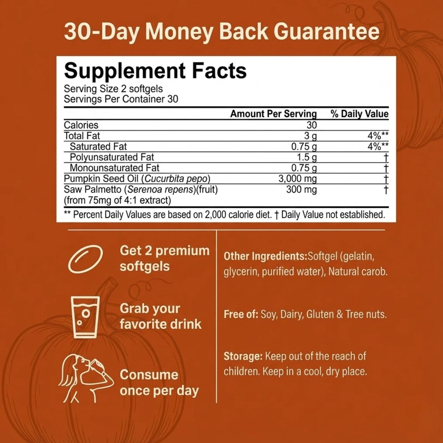 Pumpkin Seed Oil Softgels